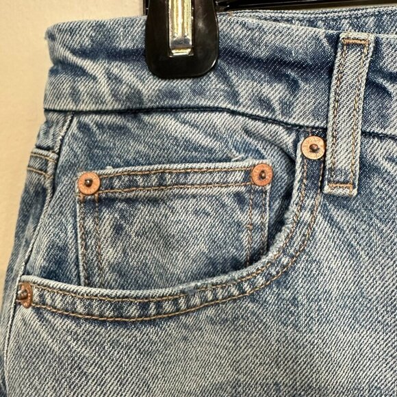 American Eagle 90's Bootcut Jeans Size 10 Short Split Hem Stretch - Picture 4 of 14